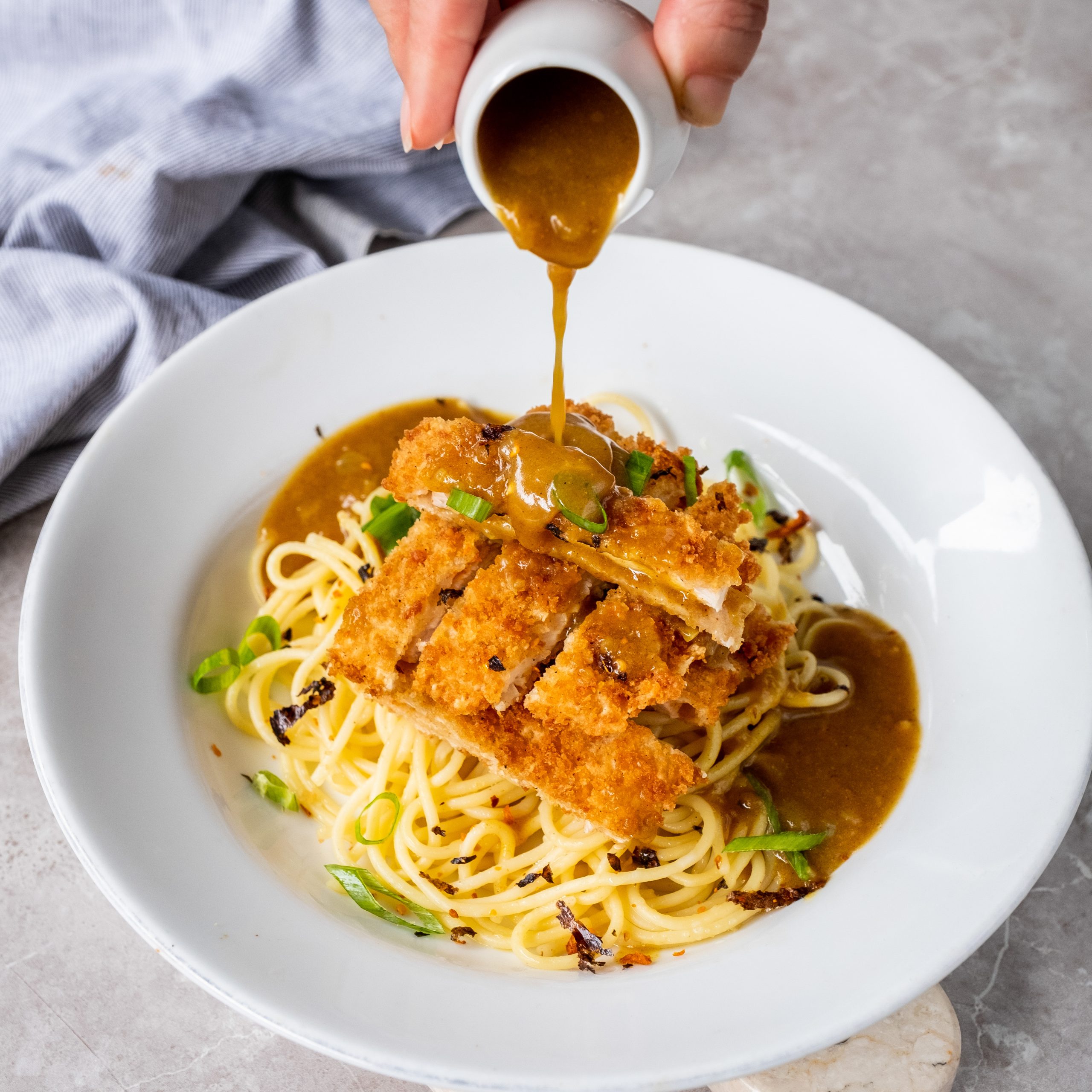  Spaghetti Chicken Katsu Curry 